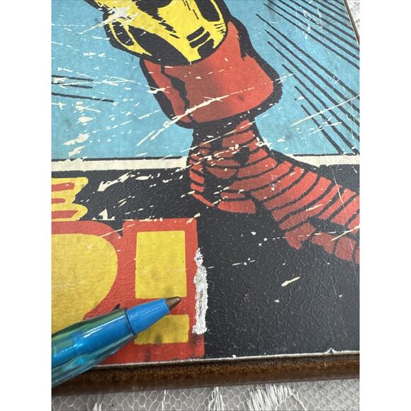 Marvel Comics Iron Man Retro Wood Plaque Wall Hanging Comic Book Cover - Picture 6 of 7